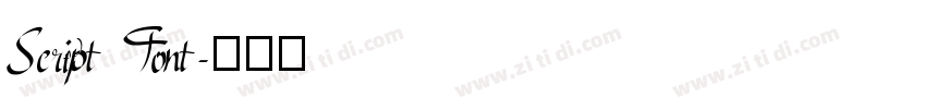 Script Font字体转换 Script Font字体转换